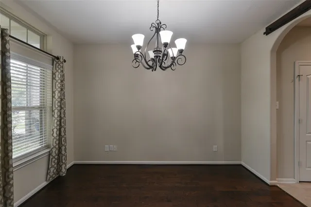 a view of a door in a room