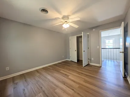 a house view with a garden space