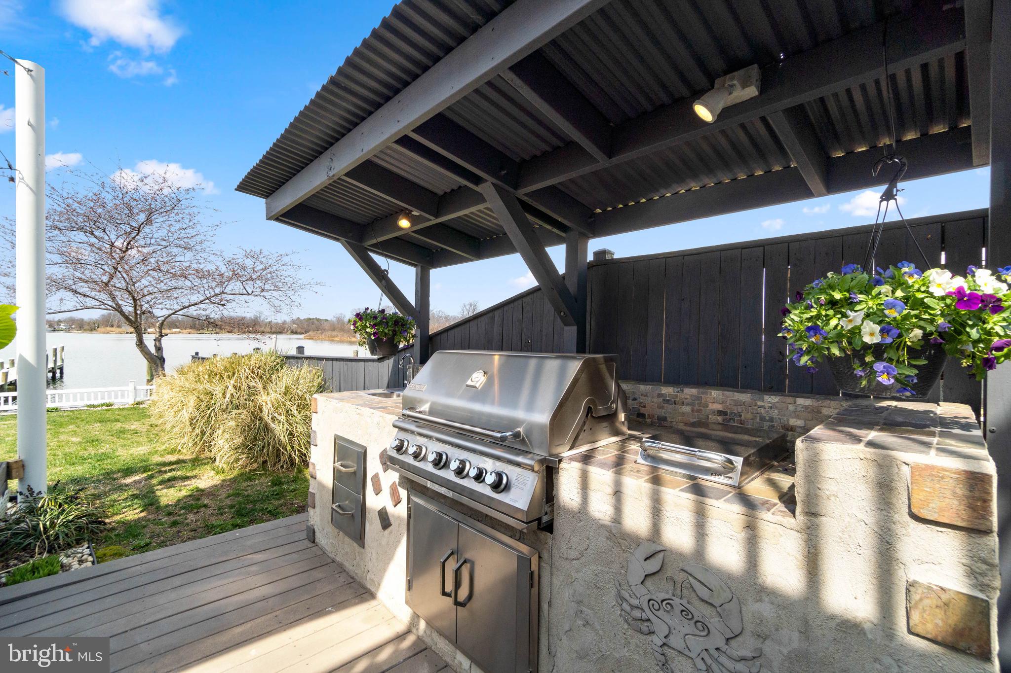 8220 Northview Road Dundalk, MD 21222 - Photo 47 of 61 Outdoor Custom Grill Kitchen Area