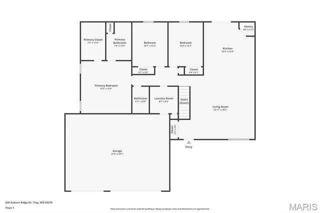 $438,900 | 530 Hickory Knoll Drive, Troy, MO 63379