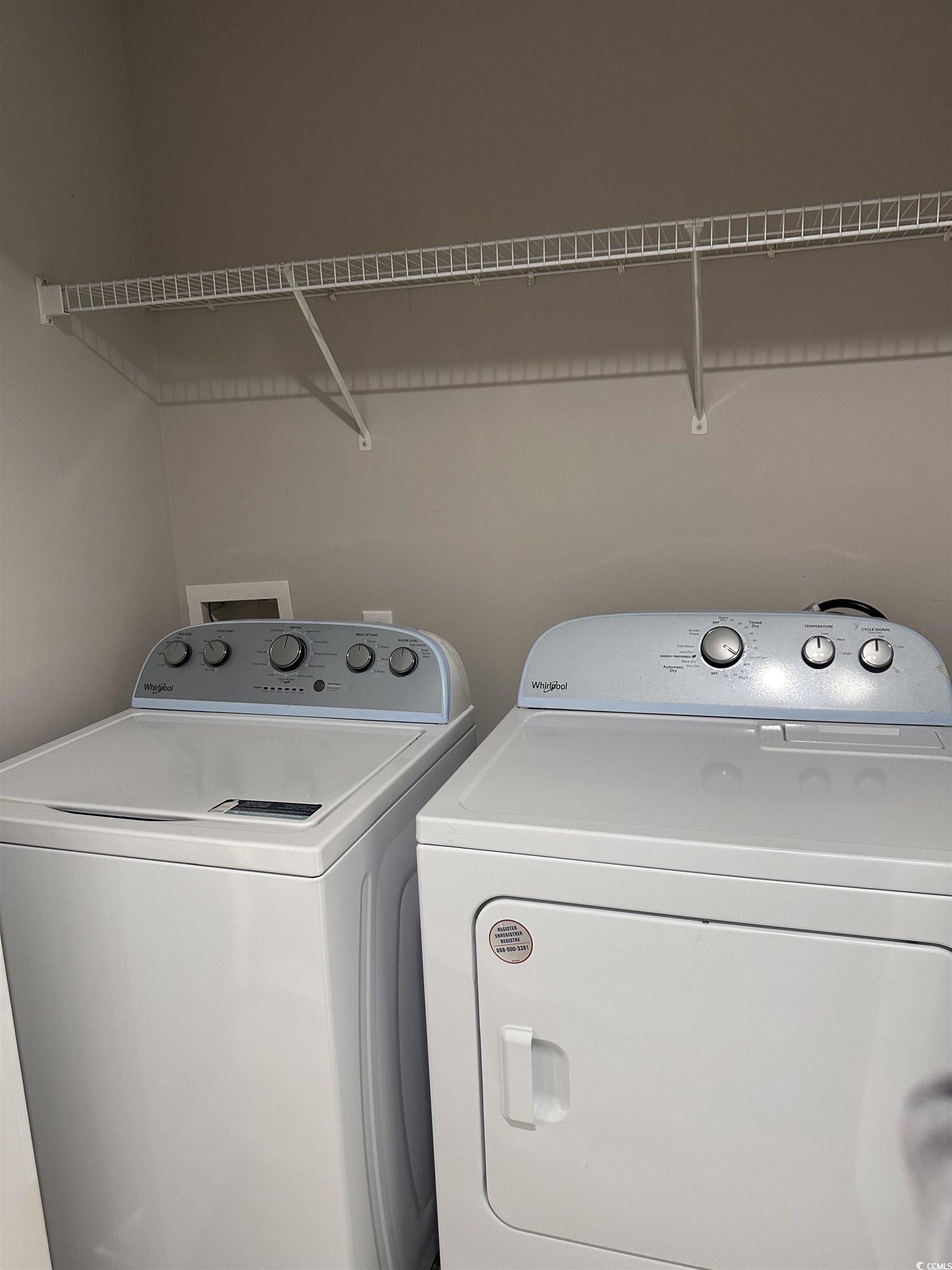 257 Seabert Road Myrtle Beach, SC 29579 - Photo 11 of 16 Laundry area featuring washer and clothes dryer