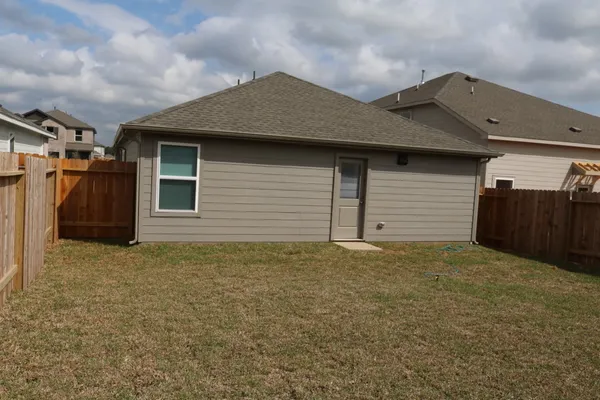 a backyard of a house