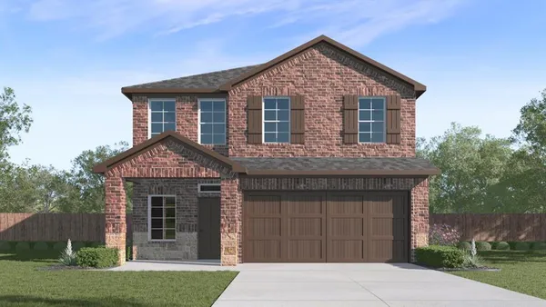 front view of a house and a yard