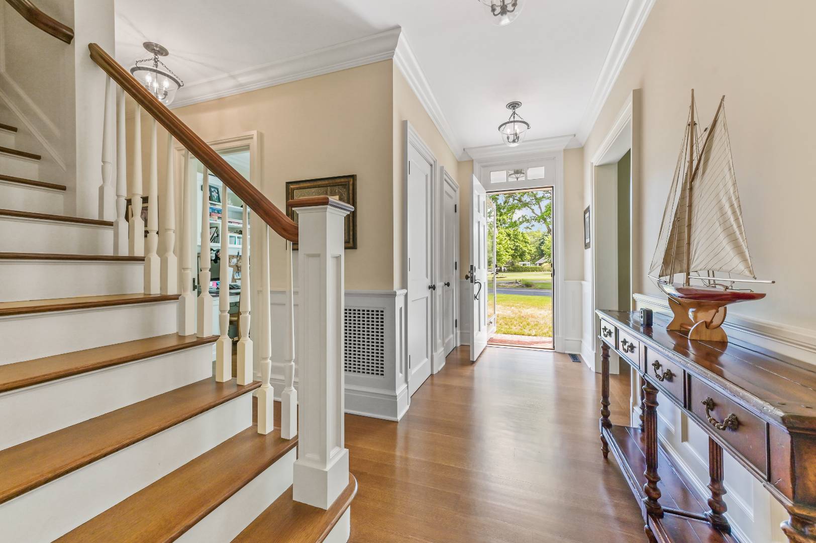 15 Dock Road Remsenburg, NY 11960 - Photo 4 of 34 a view of an entryway with wooden floor