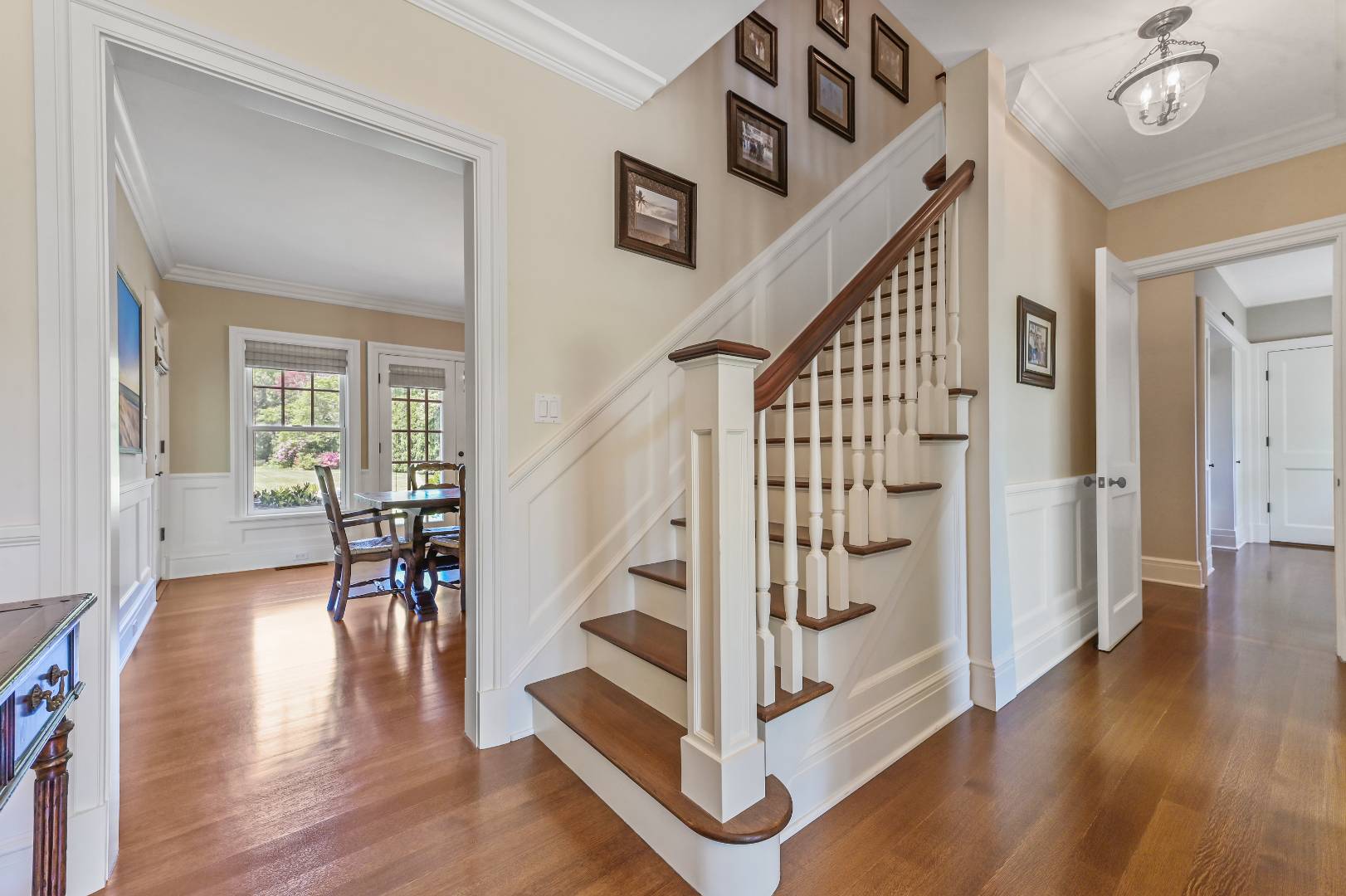 15 Dock Road Remsenburg, NY 11960 - Photo 5 of 34 a view of entryway with wooden floor and stairs