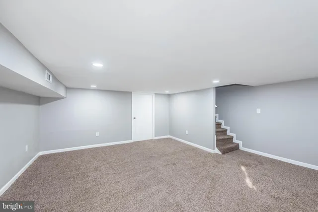 a view of an empty room