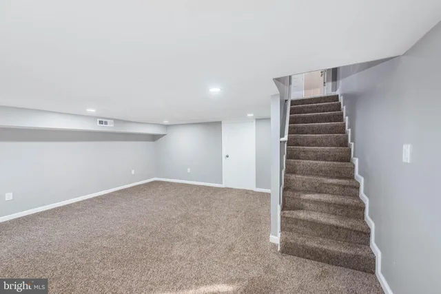 a view of a storage room