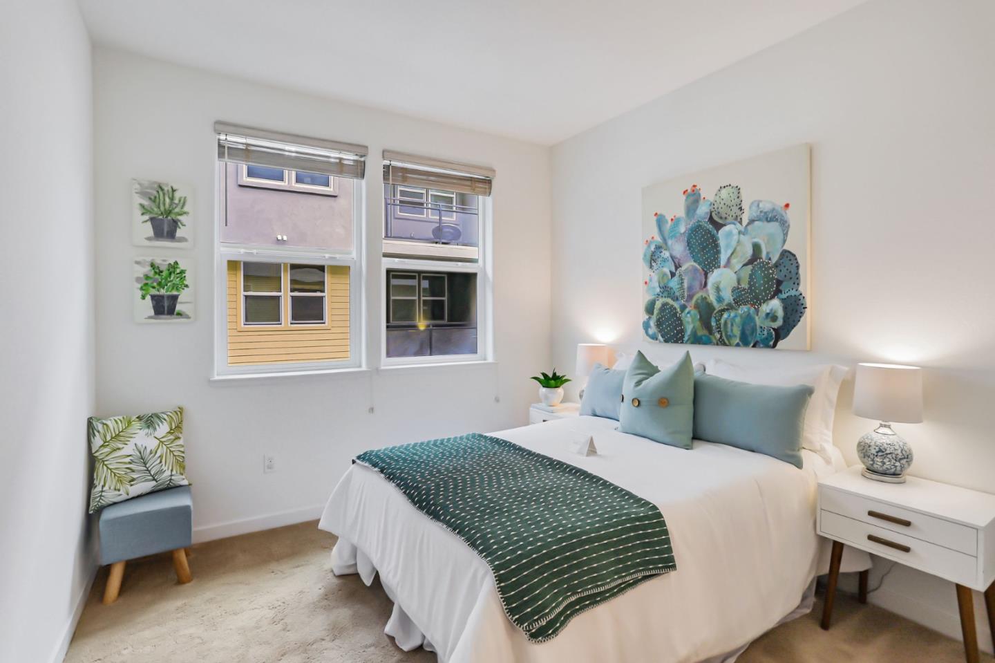 1883 Dobbin Drive San Jose, CA 95133 - Photo 13 of 27 a bedroom with a bed and a painting on the wall