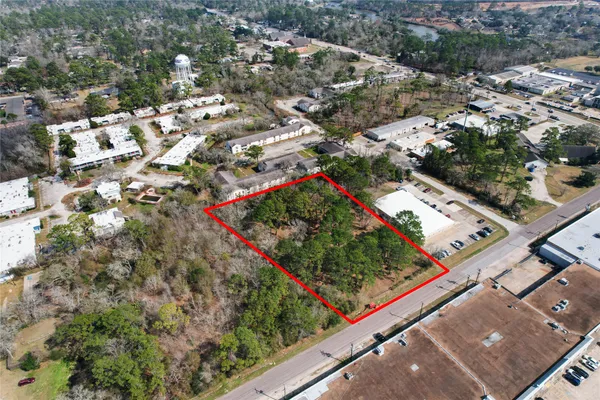 an aerial view of a city