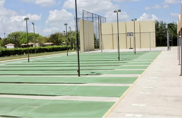 a view of a wrought fence