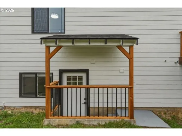 a front view of a house with a porch