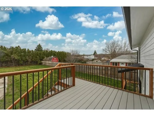 a view of city from a balcony