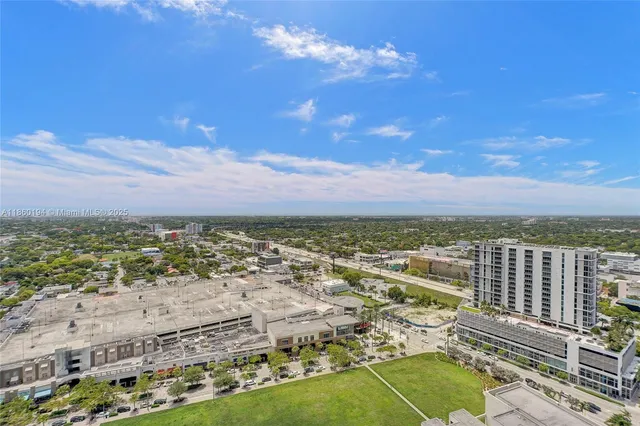 a front view of a multi story building
