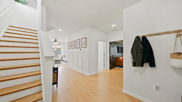 a view of a walk in closet