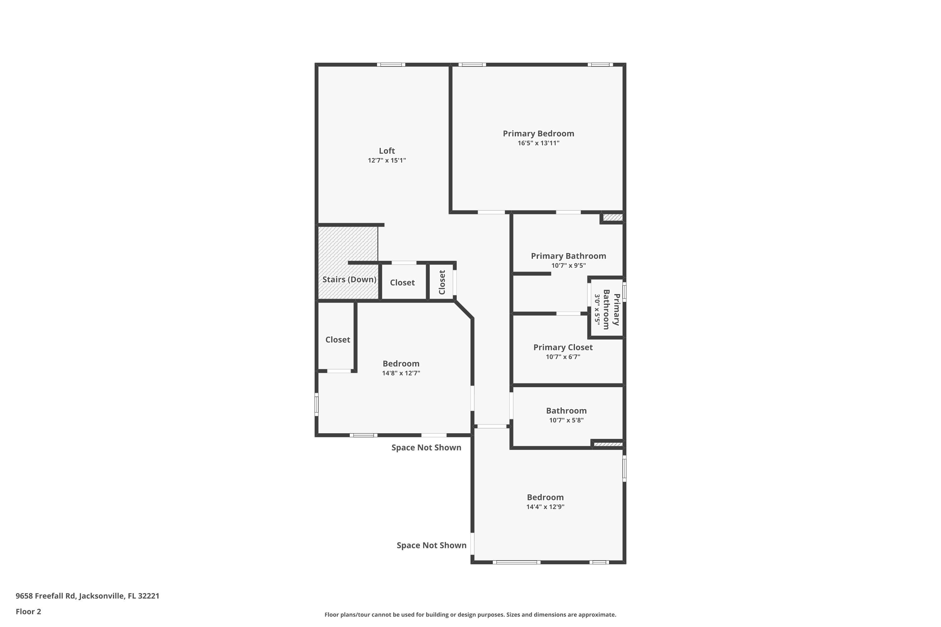 9658 Freefall Road Jacksonville, FL 32221 - Photo 39 of 39 a picture of a floor plan