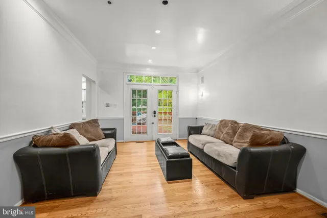 a living room with furniture and a couch