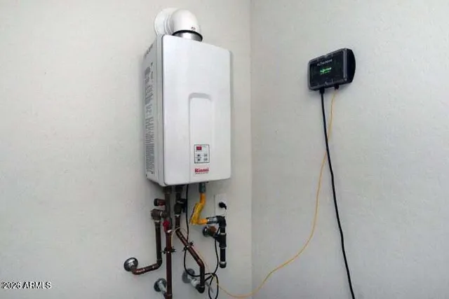 a balcony with furniture and city view