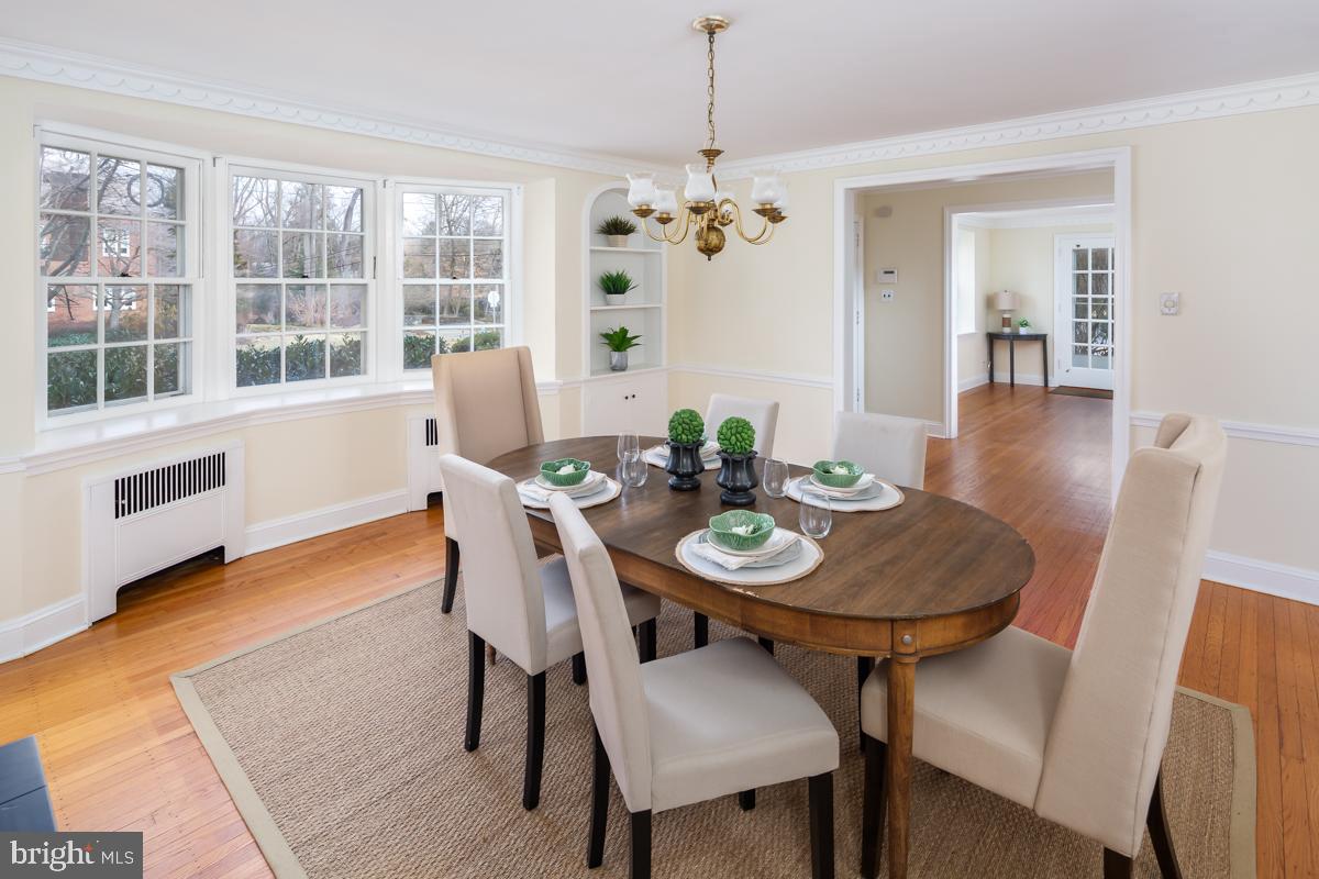 567 Manor Road Wynnewood, PA 19096 - Photo 8 of 34 a view of a dining room with furniture window and outside view