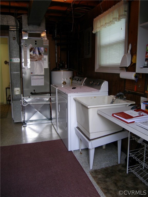 800 Whiffletree Road North Chesterfield, VA 23236 - Photo 33 of 47 Large Laundry Room: Laundry Sink, Washer, Dryer, E