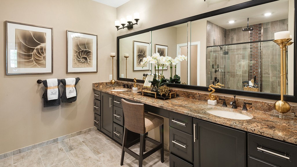 2 Hummingbird Way, Unit 1 Methuen, MA 01844 - Photo 4 of 10 a bathroom with a granite countertop sink mirror and double