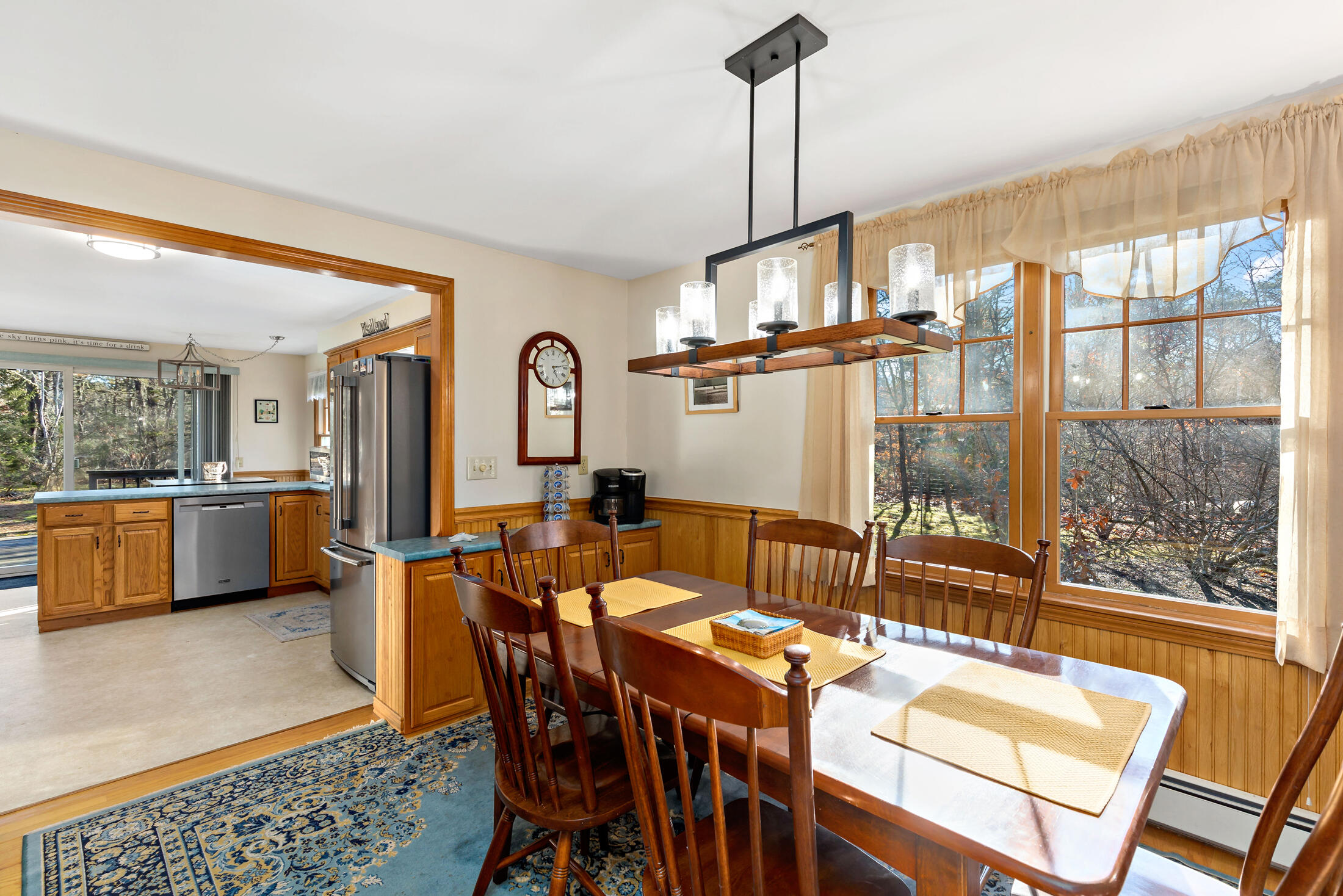 25 Forrest Avenue Eastham, MA 02642 - Photo 20 of 46 a view of a dining room with furniture window and wooden floor