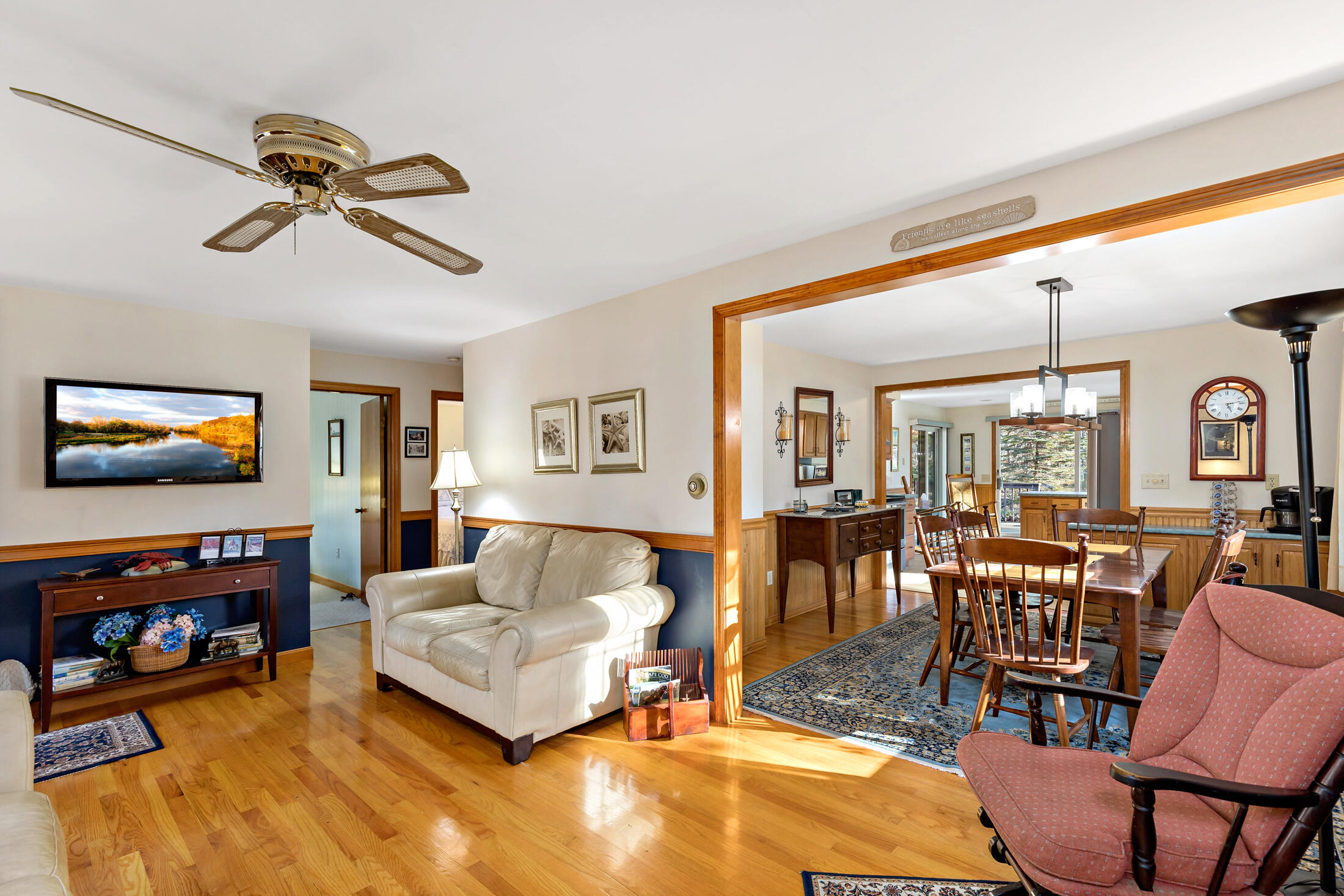 25 Forrest Avenue Eastham, MA 02642 - Photo 26 of 46 a living room with furniture and a flat screen tv