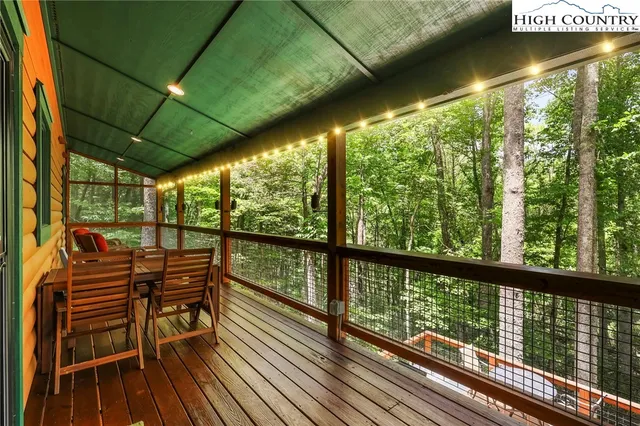 a view of a city from a balcony