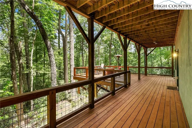 a view of outdoor space and deck