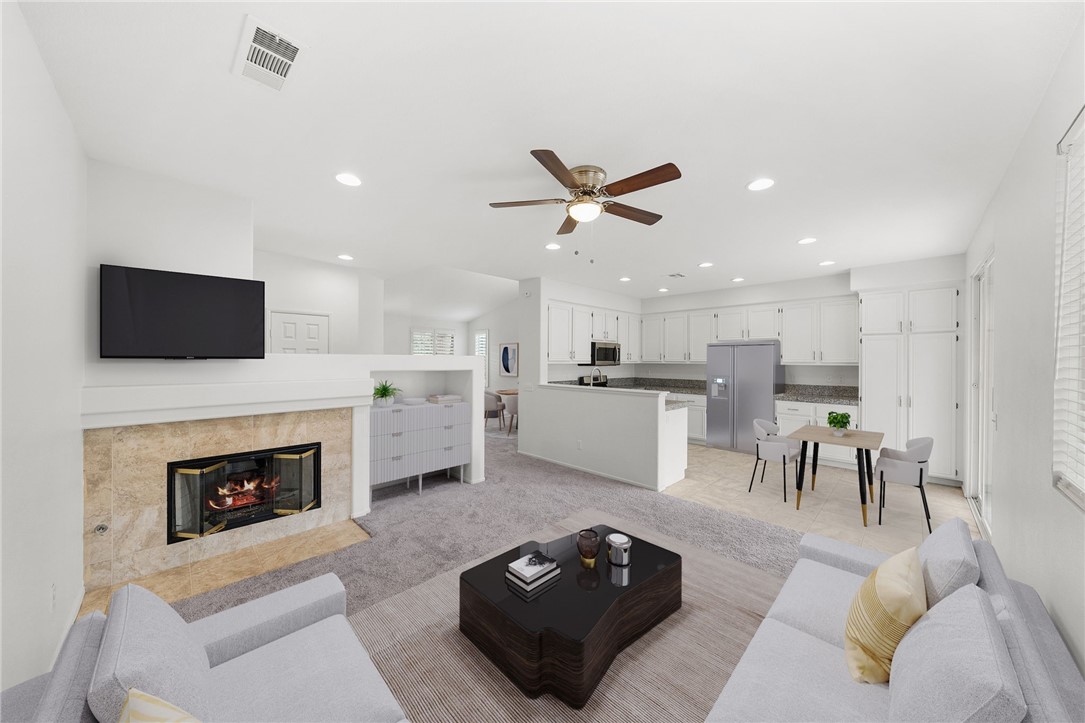 31196 Palomar Road Menifee, CA 92584 - Photo 11 of 34 virtually staged Family room/kitchen