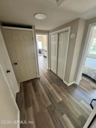 a view of outdoor space with deck and tree