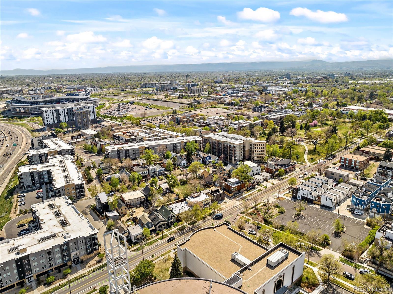 2546 West 23rd Avenue, Unit B Denver, CO 80211 - Photo 16 of 17 an aerial view of a city