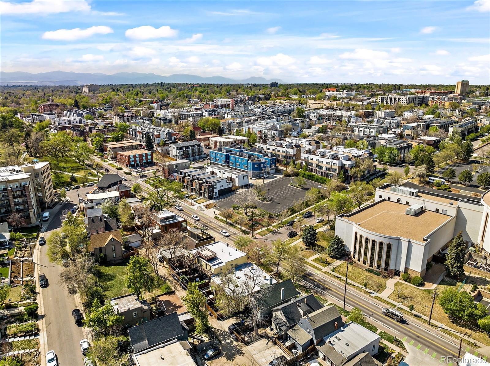 2546 West 23rd Avenue, Unit B Denver, CO 80211 - Photo 17 of 17 an aerial view of residential houses with city view