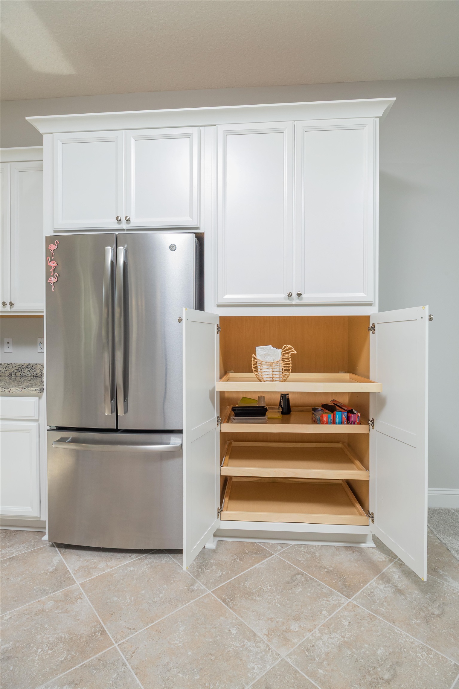 111 CanyonTrail St. Augustine, FL 32086 - Photo 17 of 55 a view of kitchen with refrigerator and white cabinet