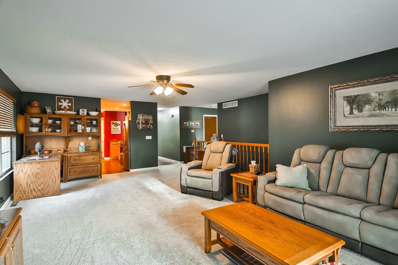 621 Grove Street Pecatonica, IL 61063 - Photo 23 of 26 a living room with furniture and a pool table