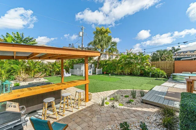 a patio view with patio