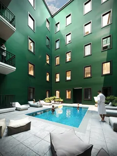 a view of pool with patio