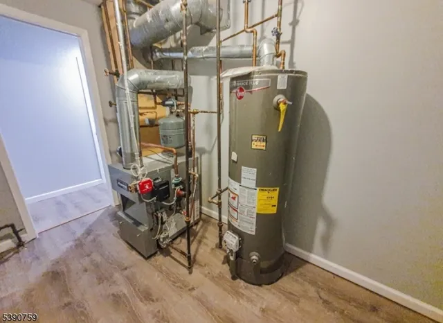 a view of entryway with wooden door