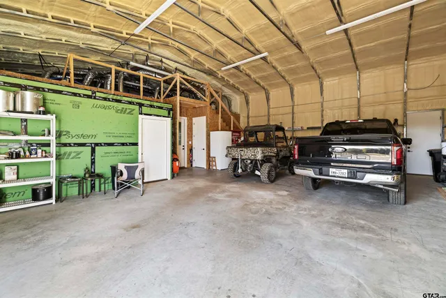 a view of a car garage