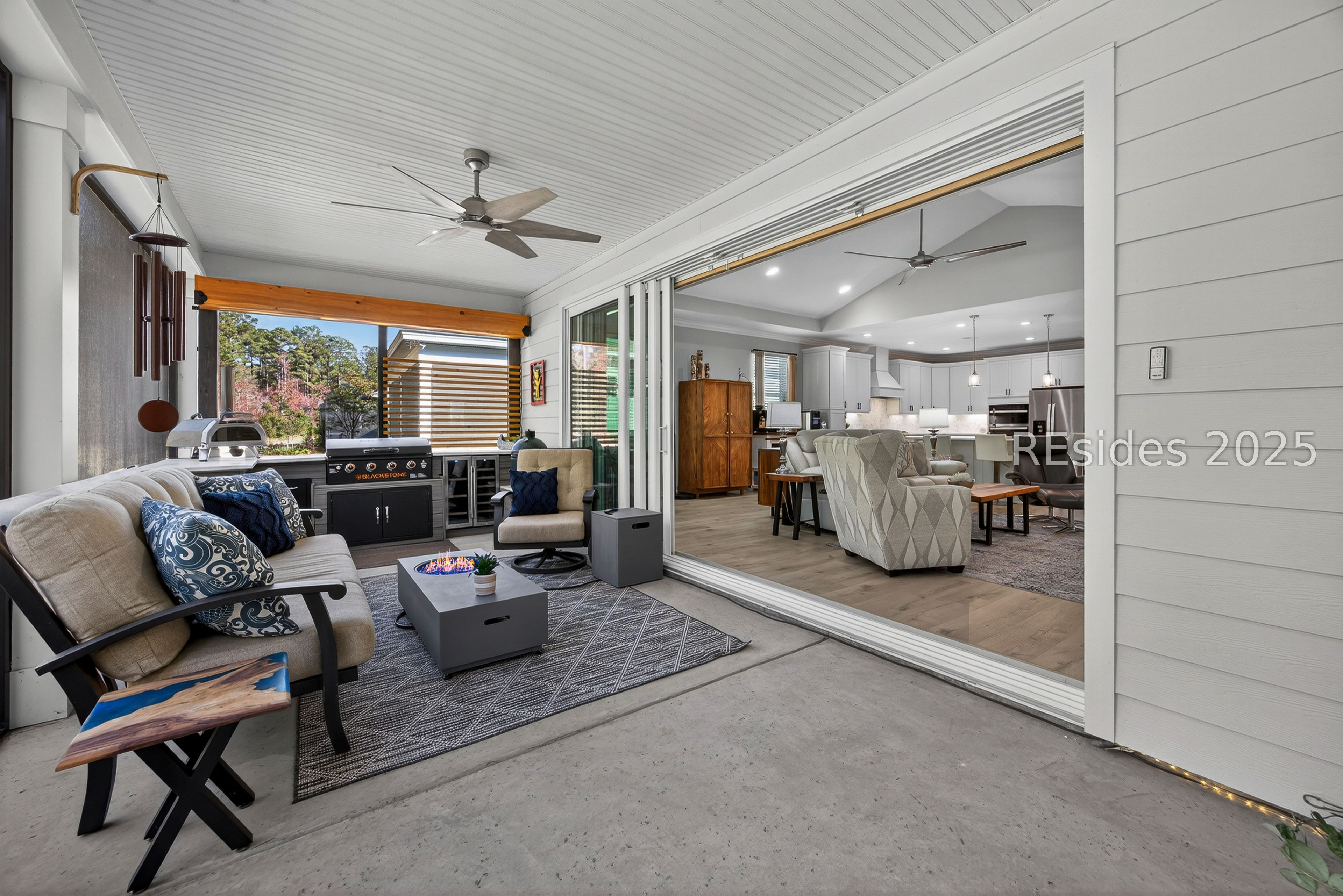 283 Good Life Way Hardeeville, SC 29927 - Photo 41 of 47 Screened Lanai with custom outdoor kitchen area