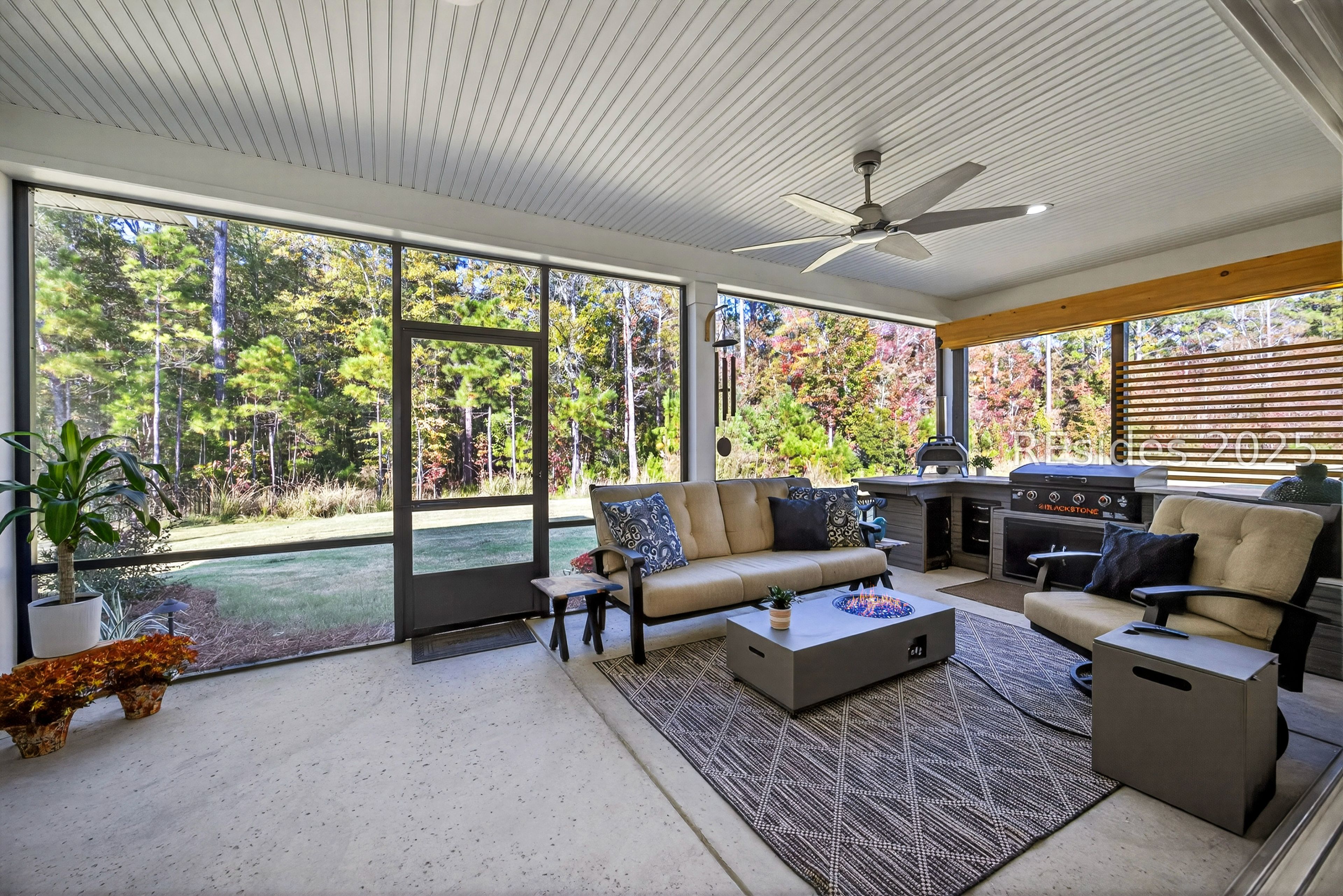 283 Good Life Way Hardeeville, SC 29927 - Photo 42 of 47 Screened Lanai with custom outdoor kitchen area