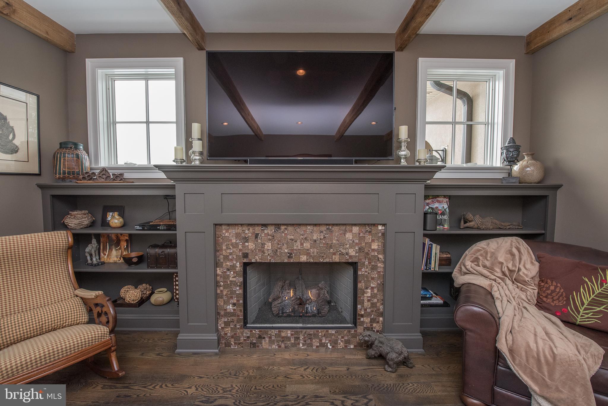1021 Messner Road Chester Springs, PA 19425 - Photo 17 of 60 Antique style mantel surrounds gas fireplace