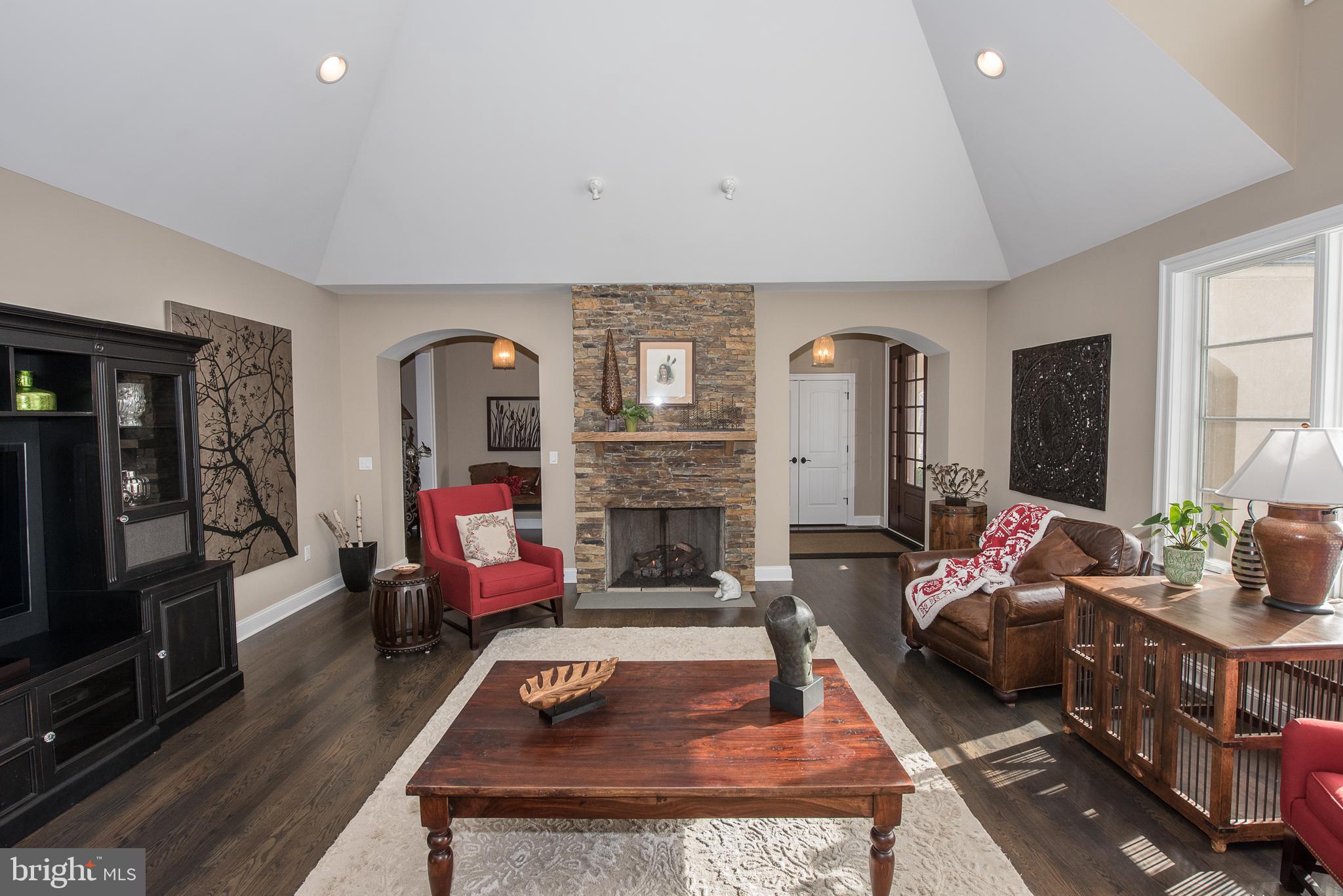 Family room fireplace