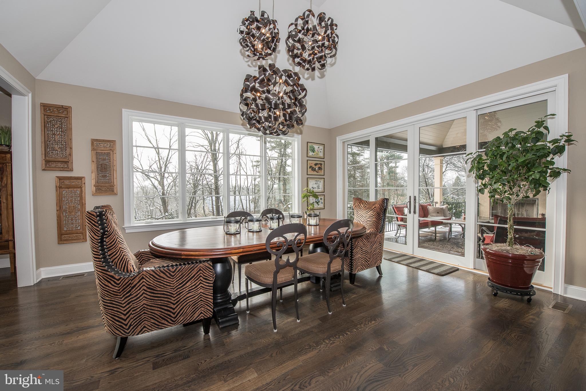 1021 Messner Road Chester Springs, PA 19425 - Photo 10 of 60 Dining room with custom fixture