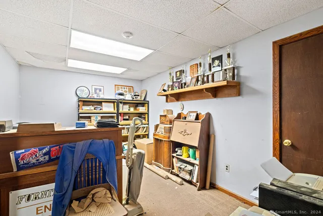 a room with furniture