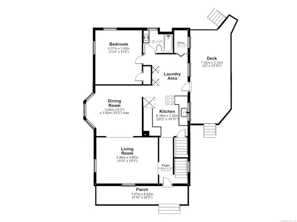 a kitchen with a sink appliances cabinets and a large window