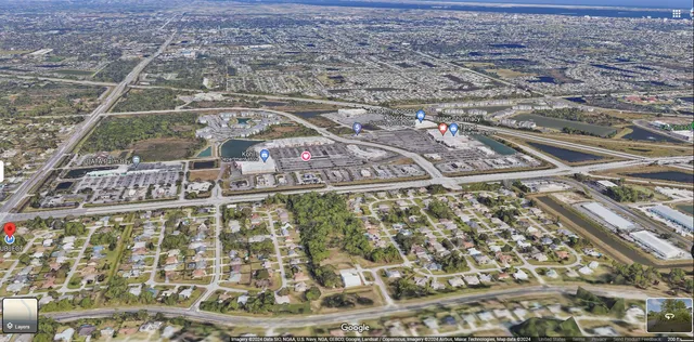 a view of a tall building