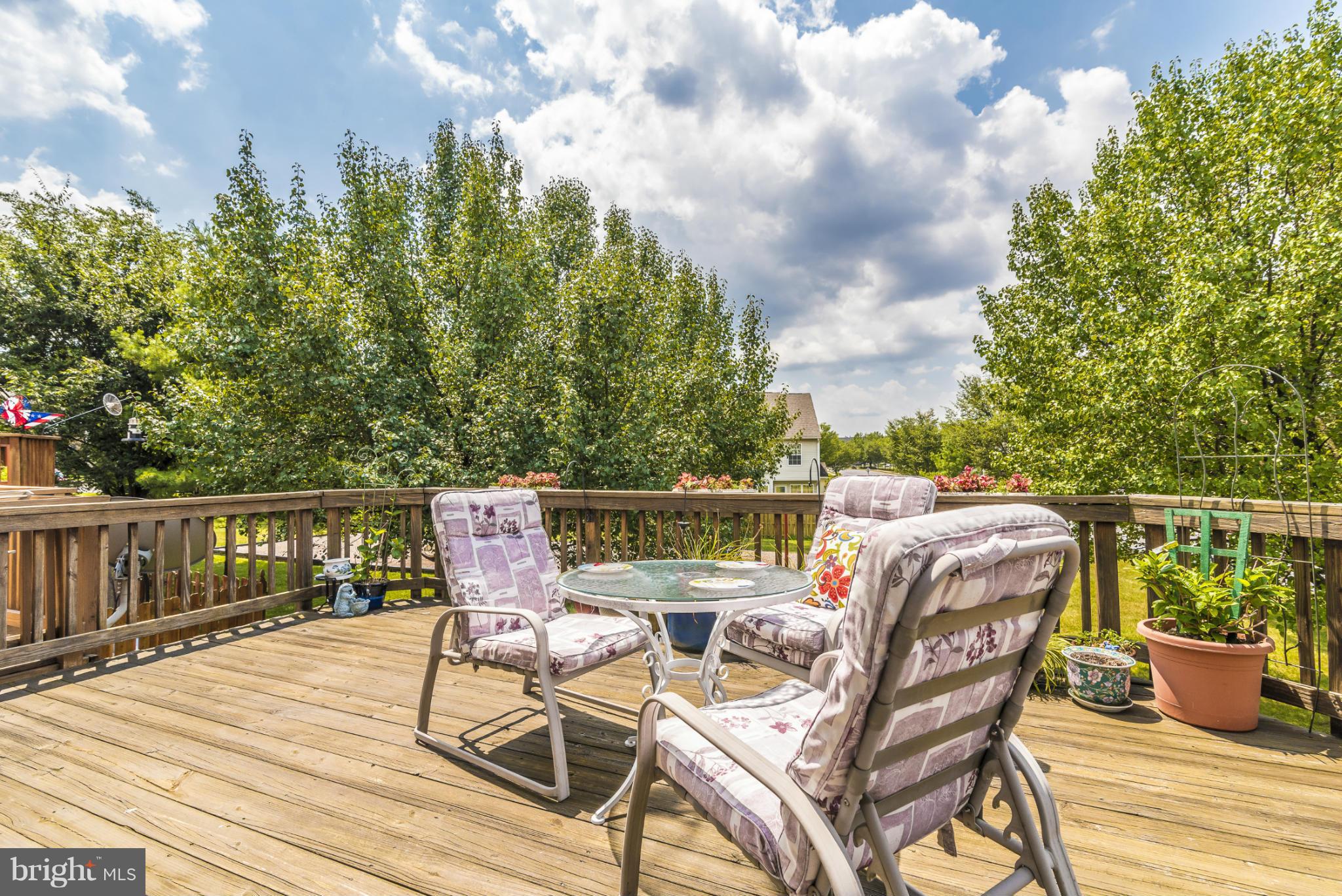 9228 Ridgefield Circle Frederick, MD 21701 - Photo 12 of 27 Deck off Kitchen - Overlooking Green Space