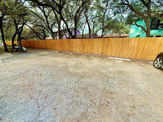 a backyard of a house