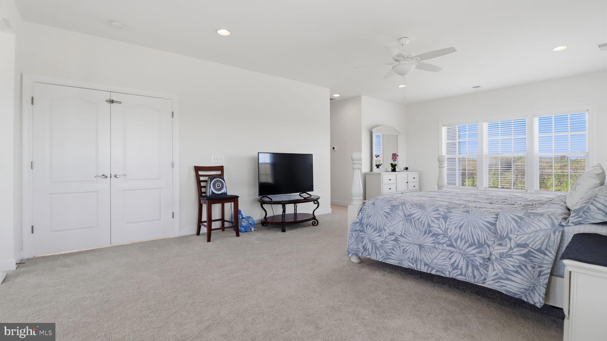 11502 Aden Road Nokesville, VA 20181 - Photo 86 of 106 a bedroom with a bed and a flat screen tv