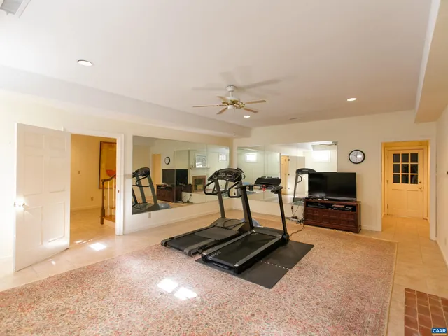 a bedroom with furniture and a bed